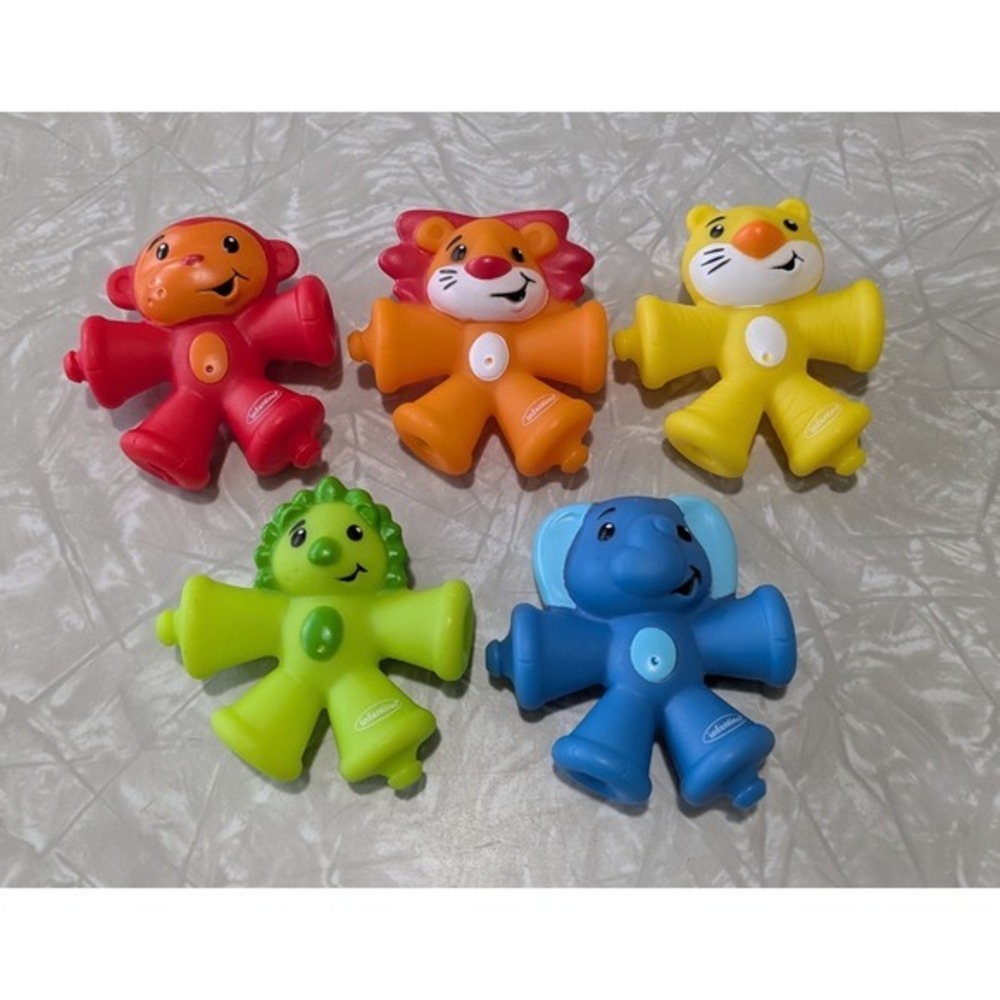 Infantino Snap & Pop Pals – 5 Linkable Animal Figures (6+‎ Months)